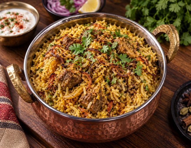 Signature Gosht Dum Biryani.