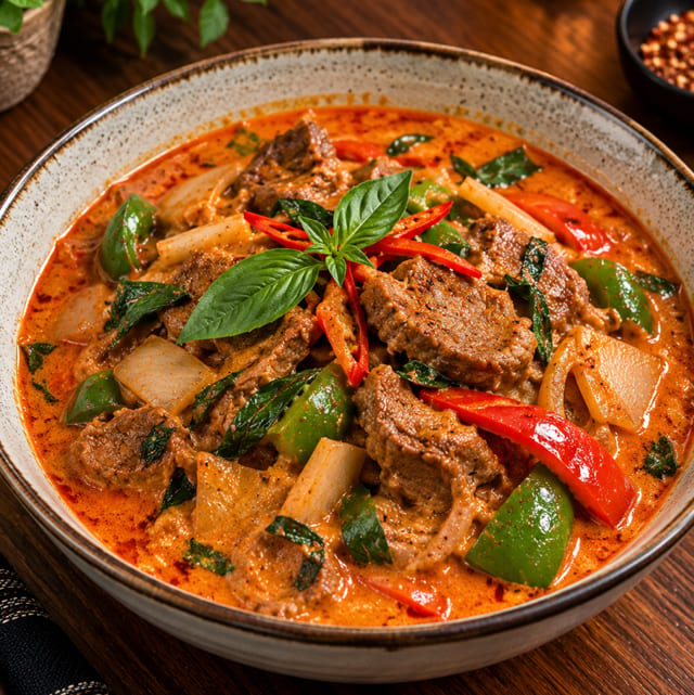 Bangkok Red Lamb Curry.