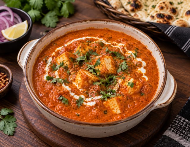 Smoked Paneer Tikka Masala.