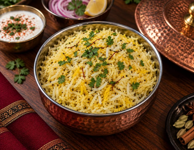 Saffron Lemon Rice.