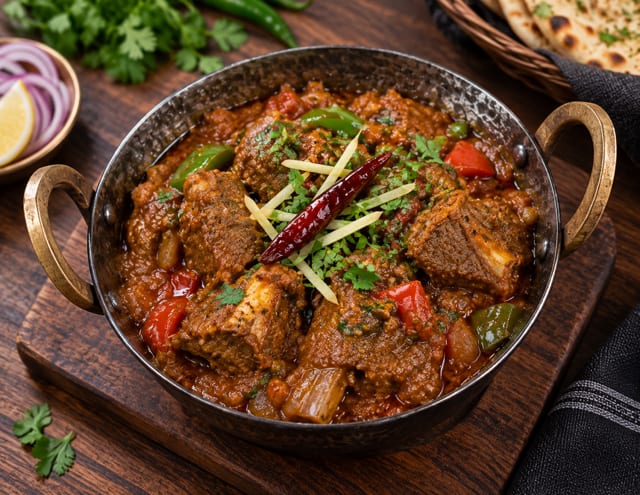 Kadhai Gosht.
