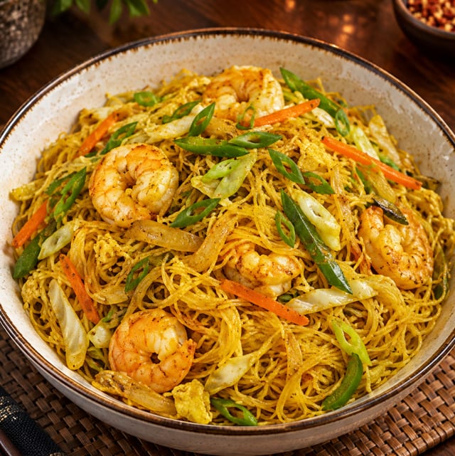 Singapore Curry Noodles.