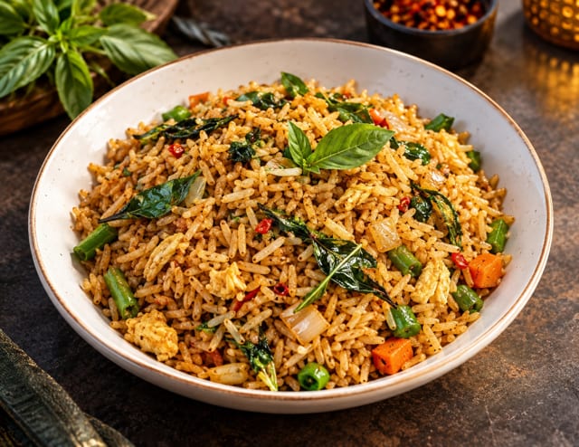 Basil Fried Rice.