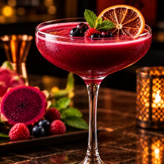 Dragon Berry Martini.