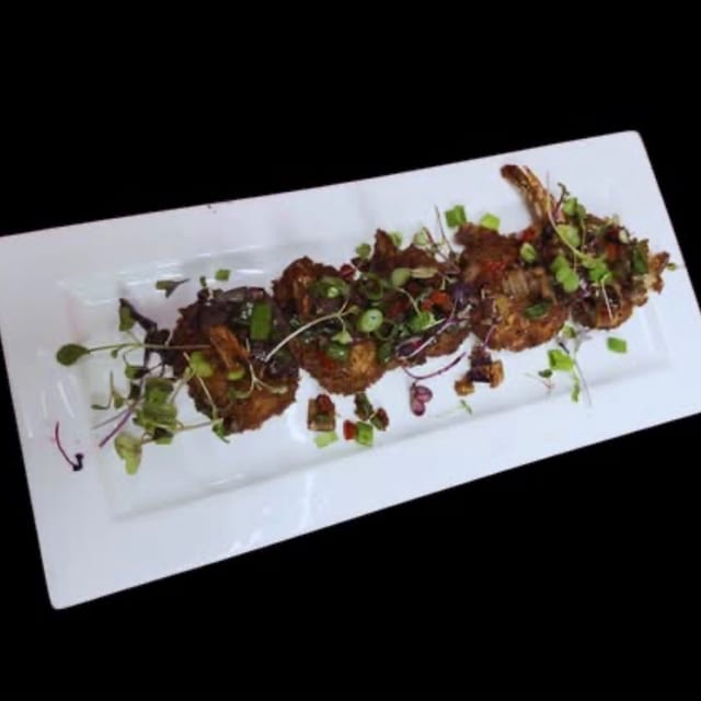 Chilli Garlic Fried Shrimp.